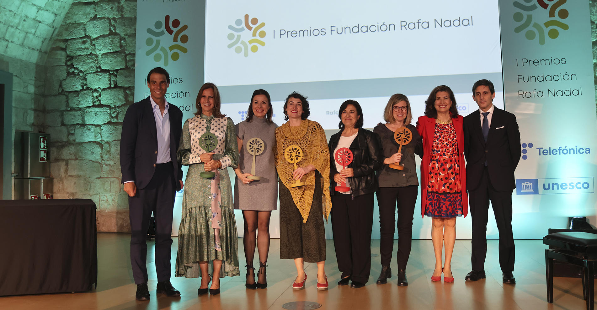 La Fundación Rafa Nadal y Telefónica celebran en Palma de Mallorca los I Premios Fundación Rafa Nadal con la presencia del tenista