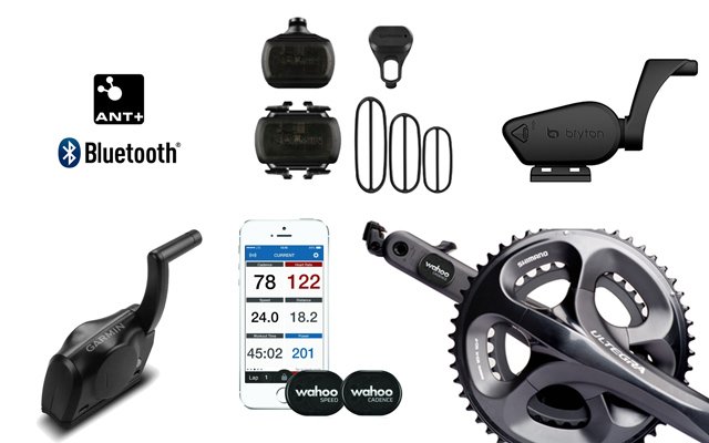 COOSPO Sensor de cadencia y velocidad, 2 en 1 Bluetooth ANT+ RPM Sensor de  cadencia de ciclismo, sensor de velocidad de bicicleta inalámbrico para